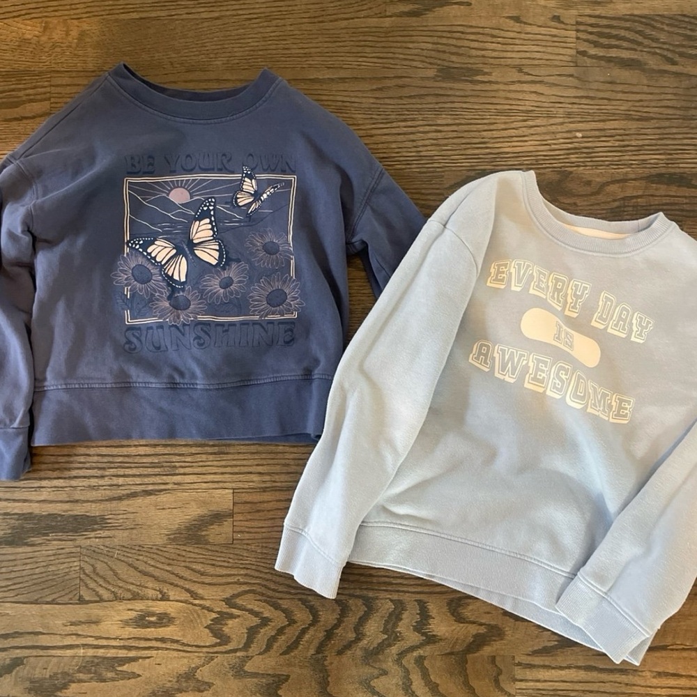 Girls Crew Neck Sweatshirts, 6/7